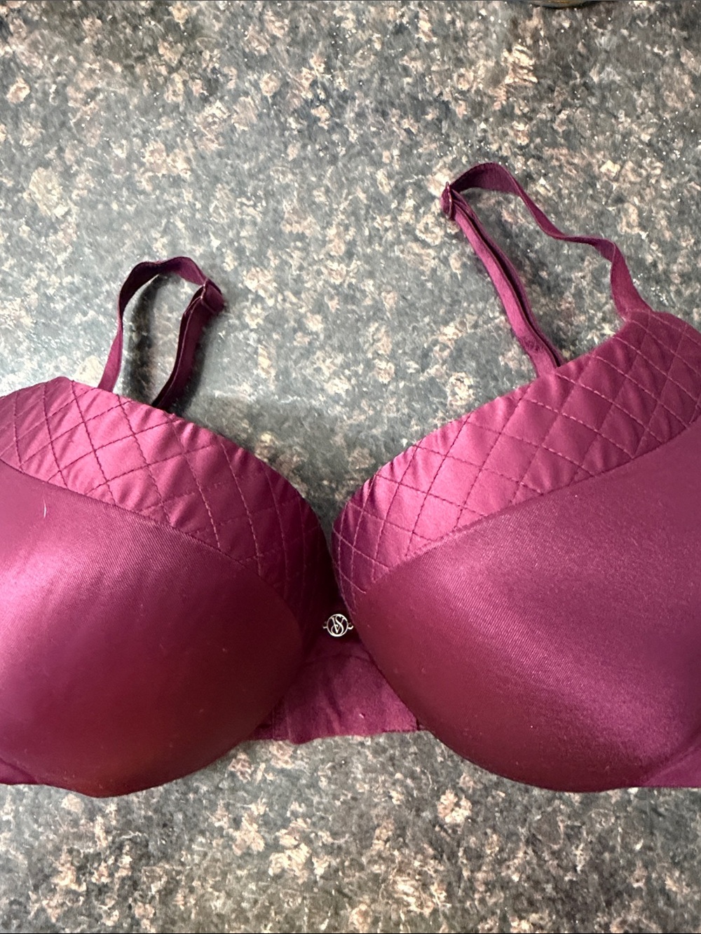 Victoria’s Secret So obsessed Plum Quilted Push-Up Bra 34DDD